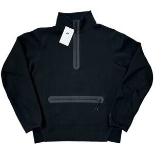 Nike Sportswear Tech Fleece 1/2-Zip Sweatshirt Mens Medium Black FB7998-010 NEW
